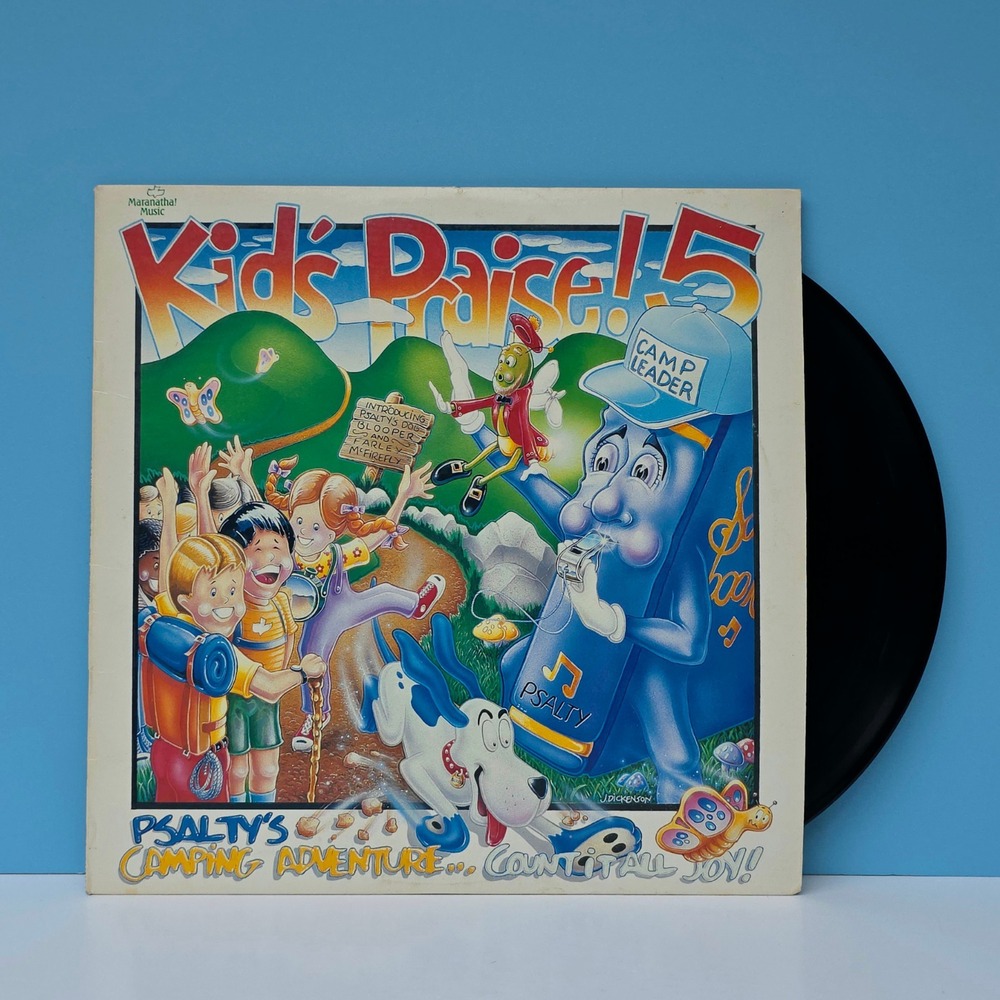 Psalty the Songbook, Kid's Praise 5 Vinyl Record Psalty's Camping Adventure